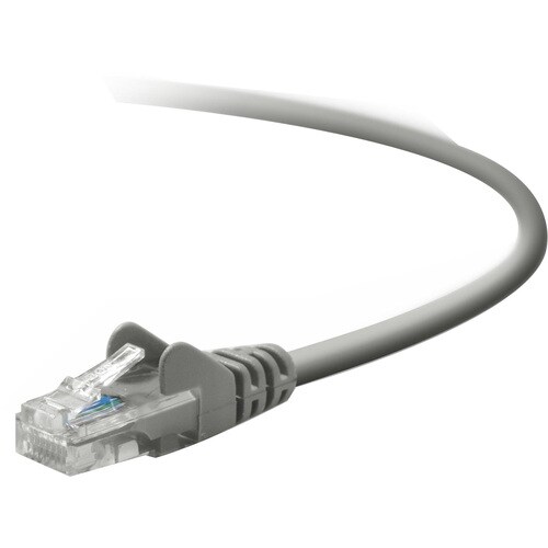 Belkin 6ft Cat5e Networking Cable - Ethernet - RJ45 350mhz - Gray - Patch Cable - RJ-45 Male Network - RJ-45 Male Network 