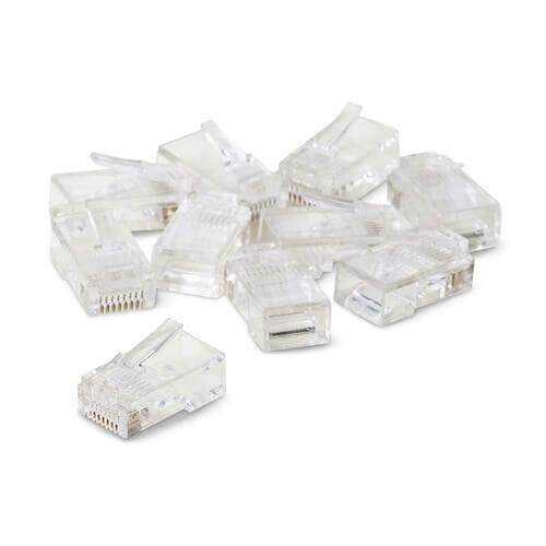 Belkin 50 Micron RJ45 Plugs - 10 - RJ-45 Network Male - Clear