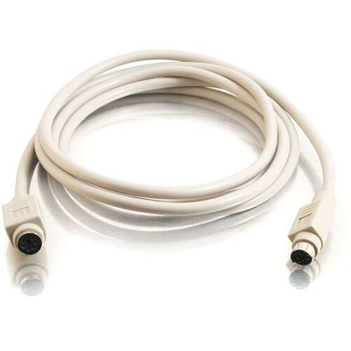 C2G 6ft PS/2 M/F Keyboard/Mouse Extension Cable - mini-DIN (PS/2) Male - mini-DIN (PS/2) Female - 6ft - Beige