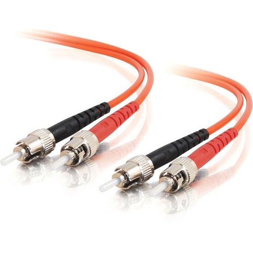 C2G 2m ST-ST 62.5/125 Duplex Multimode OM1 Fiber Cable - Orange - 6ft - 2m ST-ST 62.5/125 Duplex Multimode OM1 Fiber Cable