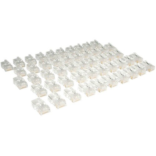Eaton Tripp Lite Series Cat5e RJ45 Modular In-Line Connectors for Stranded Cat5e Cable, 50-Pack, TAA - RJ-45
