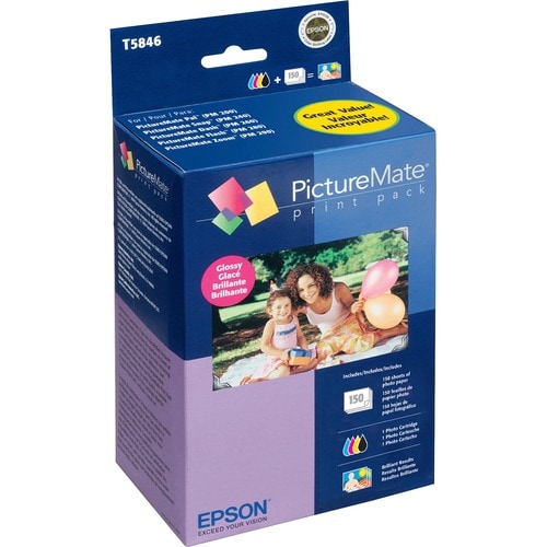 Epson T5846 Ink Cartridge - 4" x 6" - Glossy - 1 / Pack