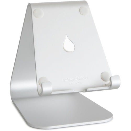 Rain Design mStand tablet stand - Silver - Angled stand provides a comfortable view. Cable outlet for easy management.
