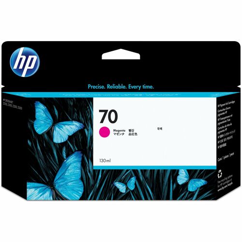 HP 70 (C9453A) Original Inkjet Ink Cartridge - Single Pack - Magenta - 1 Each - Inkjet - 1 Each