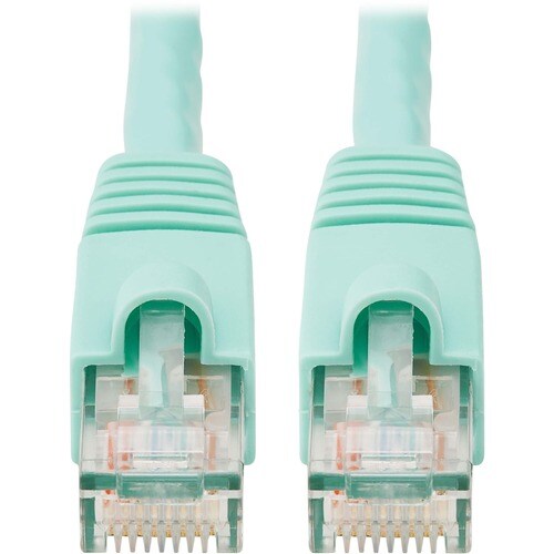 Tripp Lite Cat6a UTP Patch Cable - 25ft - 1 x RJ-45 Male - 1 x RJ-45 Male - Aqua Blue