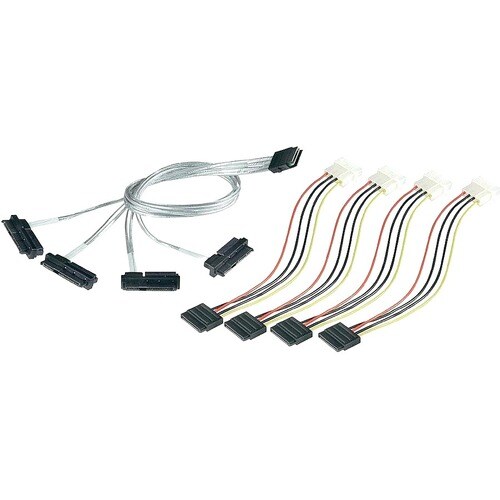 Microchip Adaptec 1 m Mini-SAS/SAS Data Transfer Cable - First End: SFF-8087 Mini-SAS - Second End: SFF-8087 Mini-SAS