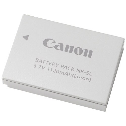 Canon NB-5L Battery - Lithium Ion (Li-Ion) - For Camera - Battery Rechargeable - 3.7 V DC Shelf Life