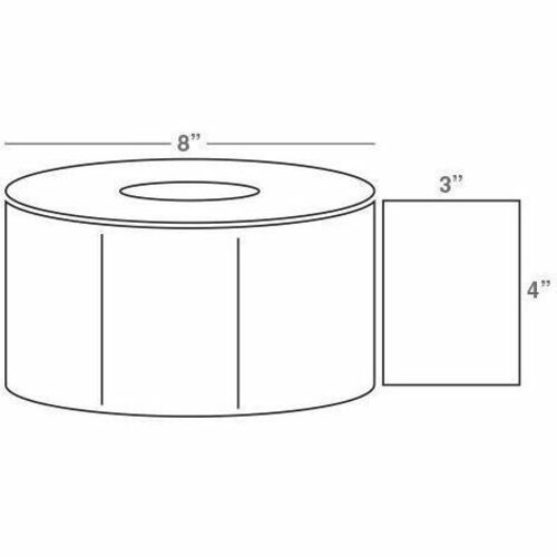 Wasp WPL606 Barcode Label - 101.60 mm Width x 76.20 mm Length - Direct Thermal - 2000 / Roll - 4 Roll