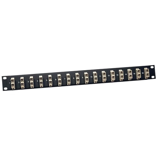 Eaton Tripp Lite Series 16-Port Fiber Patch Panel, 1U (SC/SC), Multimode or Singlemode - 16 x SC