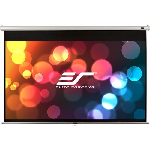 Elite Screens Manual Series - 99-INCH 1:1, Pull Down Manual Projector Screen with AUTO LOCK, Movie Home Theater 8K / 4K Ul
