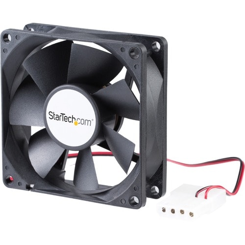 StarTech.com 80x25mm Dual Ball Bearing Computer Case Fan w/ LP4 Connector - System fan kit - 80 mm - 80 mm - 3000 rpm Dual