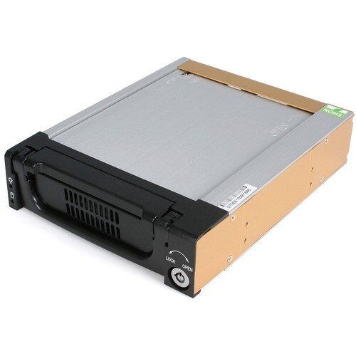 StarTech.com Aluminum Black SATA Hard Drive Drawer - Storage mobile rack - black - 1 x HDD Supported - 1 x Total Bay - 1 x