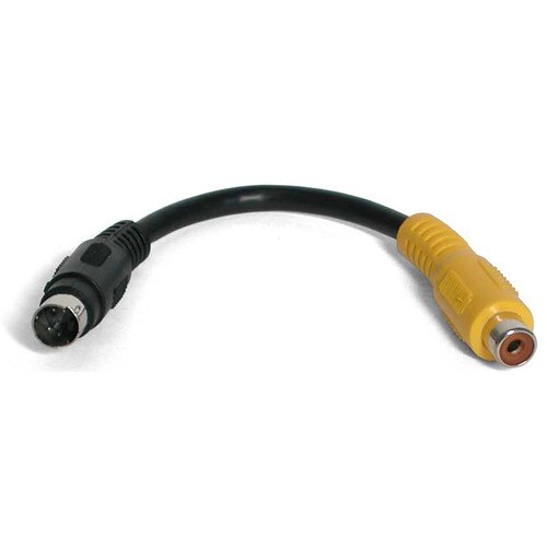 StarTech.com S-Video to Composite Video Adapter Cable - Connect an S-Video device to a composite video device