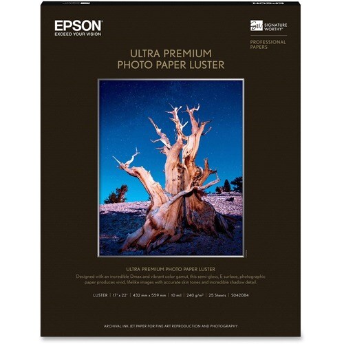 25-SHEET 17INX22IN ULTRA PREMIUM PHOTO PAPER LUSTER