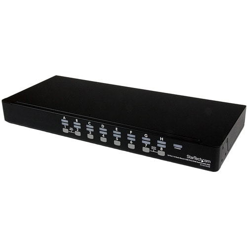 1U 16 PORT USB VGA KVM SWITCH USB VGA RACKMOUNT KVM OSD