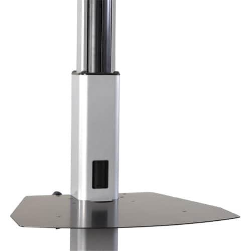 Chief Height Adjustable Shelf - For Carts and Floor Stands - Black - Steel - 25 lb