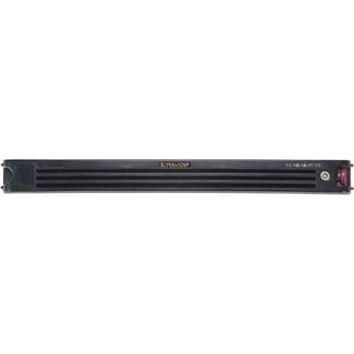 Supermicro 1U Black 814 Front Bezel with 3 Horizontal Slits without Logo - Black