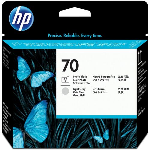 Testina di stampa Originale HP 70 Standard Rendimento Ad inchiostro - Foto nero, Grigio chiaro - 1 Unità - Ad inchiostro -