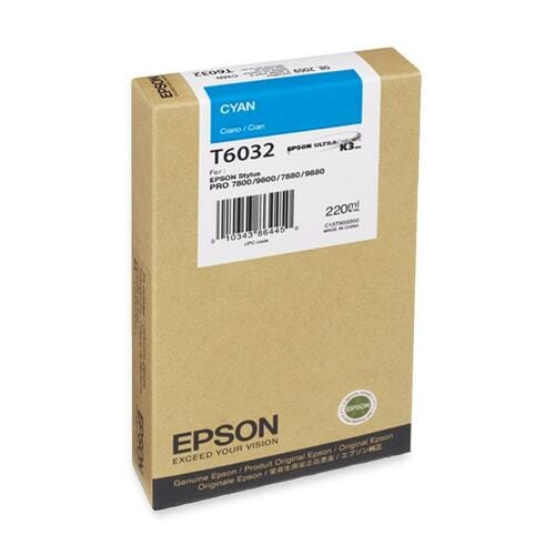 Epson Original Ink Cartridge - Inkjet - Cyan - 1 Each