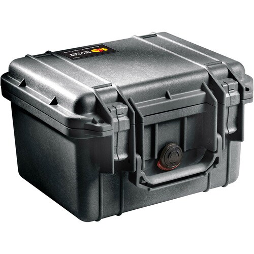 Pelican PELICAN PROTECTOR CASE 1300 BLACK - Double Throw Latch Closure - Polycarbonate, Stainless Steel - Black