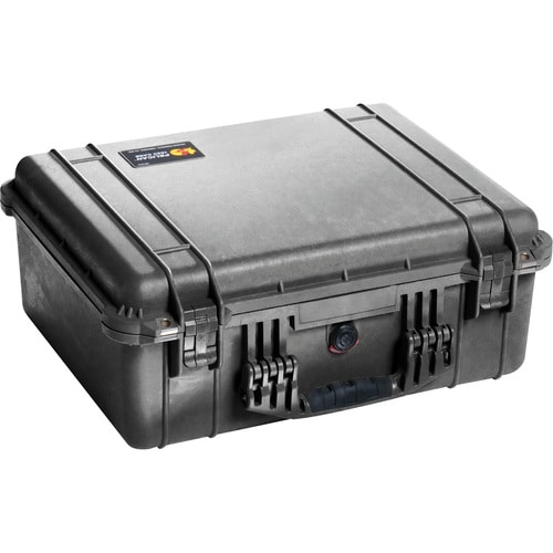 Pelican PELICAN 1550 CASE W/ FOAM BLACK - Double Throw Latch, Padlock Closure - Polycarbonate, Stainless Steel - Black