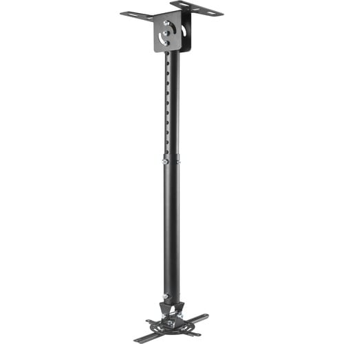 Neomounts Neomounts Pro BEAMER-C100 Ceiling Mount for Projector - Black - Height Adjustable - 15 kg Load Capacity