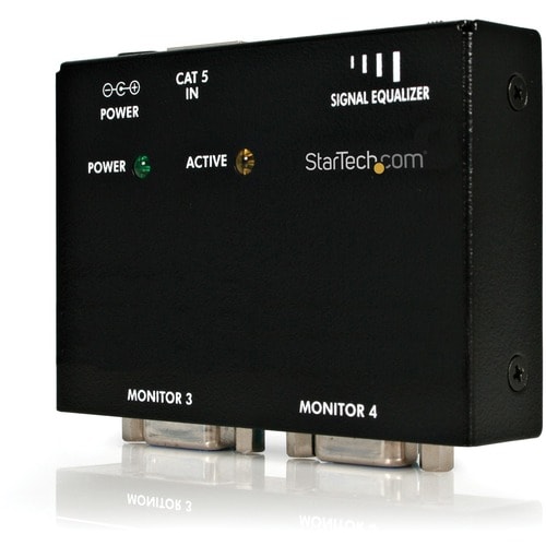 StarTech.com VGA over CAT5 remote receiver for video extender - Extend and distribute a VGA signal to up to 4 displays ove