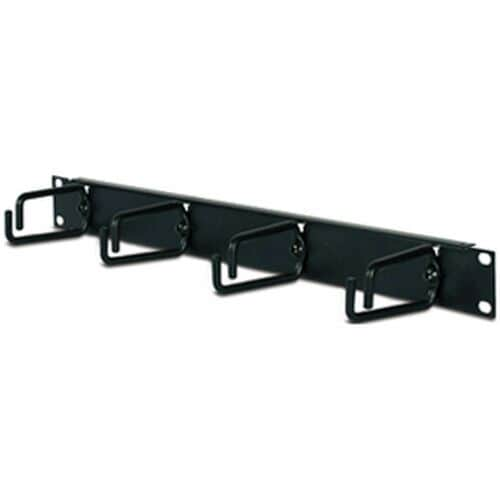 APC by Schneider Electric Cable Organizer - Black - Cable Manager - 1U Rack Height