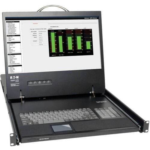 Eaton Tripp Lite Series 1U Rack-Mount Console with 19 in. LCD, TAA - 1 Computer(s) - 19" Active Matrix TFT LCD - 1U Height
