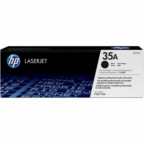 HP 35A Original Laser Toner Cartridge - Single Pack - Black - 1 Each - 1500 Pages