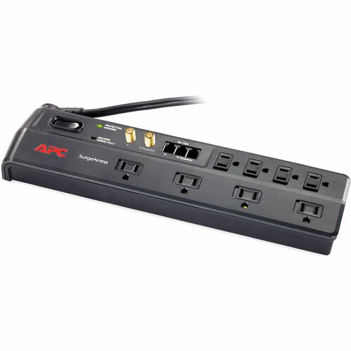 APC SurgeArrest Home/Office 8-Outlets Surge Suppressor - Receptacles: 8 x NEMA 5-15R - 1750J