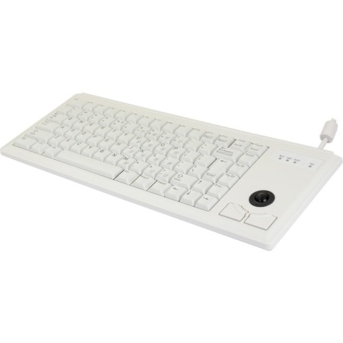 CHERRY ML 4420 Wired Keyboard - Compact,Pale Gray,PS/2, Integrated Trackball