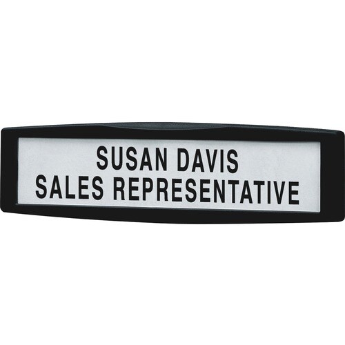 Fellowes Partition Additions™ Name Plate - 9" Width x 2.5" Height x 0.8" Depth - Rectangular Shape - Wall Mountable - Tack