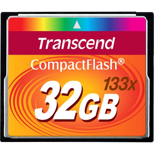 Transcend 32GB CompactFlash Card - (133x) - 32 GB