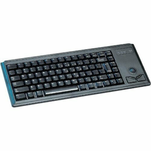 CHERRY G84-4400 Keyboard - Cable Connectivity - PS/2 Interface - Trackball - AZERTY Layout - Black - 84 Key
