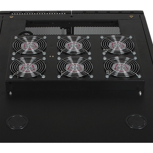 Tripp Lite by Eaton SmartRack Roof-Mounted Fan Panel - 6 208/240V high-performance fans; 420 CFM; C14 inlet - 6 Fan - 220 