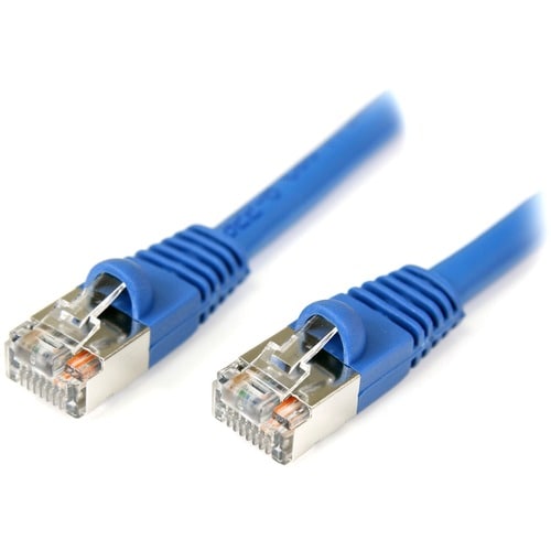 StarTech.com 25 ft Blue Shielded Snagless Cat5e Patch Cable - Make Fast Ethernet network connections using this high quali