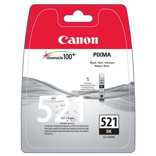 Canon CLI-521 Original Inkjet Ink Cartridge - Black Pack - 350 Pages