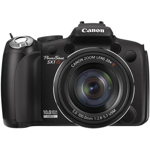 Canon PowerShot SX1 IS 10 Megapixel Bridge Camera - 7.1 cm (2.8")LCD - Electronic Viewfinder - 20x Optical Zoom - 4x Digit