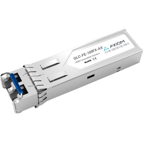 Axiom 100BASE-FX SFP Transceiver for Cisco - GLC-FE-100FX - 100% Cisco Compatible 100BASE-FX SFP