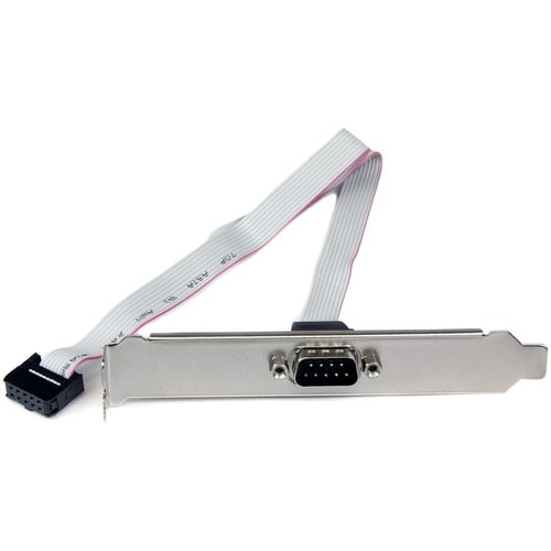 StarTech.com 9-pin Serial to 10-pin Header Slot Plate - Serial panel - DB-9 (M) - 10 pin IDC (F) - 41 cm - Add an extra se