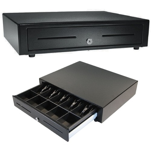 apg Standard- Duty 19â€ Electronic Point of Sale Cash Drawer | Vasario Series VB320-BL1915 | Printer Compatible | Plastic