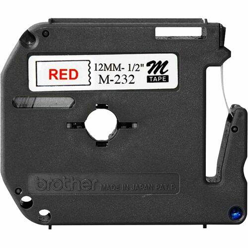 Etikettenband P-touch MK232 - 12,70 mm Breite x 7,99 m Länge - Thermodirekt - Weiß - 1 Each