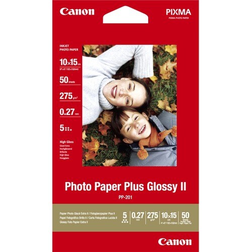 Canon PP-201 Fotopapier - 130 mm x 180 mm - Glänzend - 20er Blatt