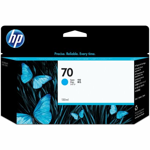 HP 70 (C9452A) Tintenstrahl Tintenpatrone - Cyan - Original - Einzelpackung - 1 Each - 130 mL