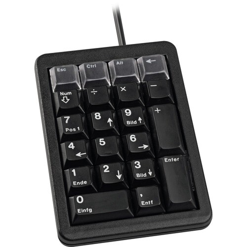 CHERRY G84-4700 Keypad - Cable Connectivity - USB Interface - English (US) - Black - ML Keyswitch - 20 Key(s)