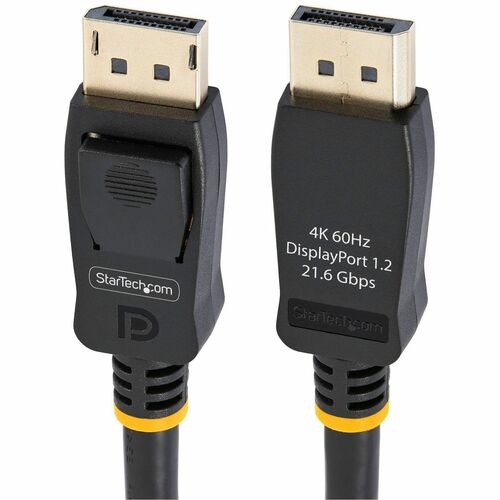 StarTech.com 6ft (2m) DisplayPort 1.2 Cable, 4K x 2K UHD VESA Certified DisplayPort Cable, DP Cable/Cord for Monitor, w/ L