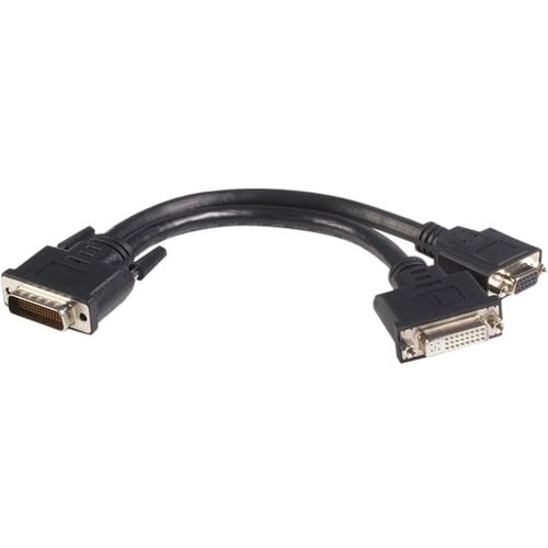 StarTech.com DMS 59 Splitter Cable - 8in - DMS 59 to 1 x DVI / 1 x VGA - Y Cable - DMS 59 to VGA - Monitor Splitter Cable 
