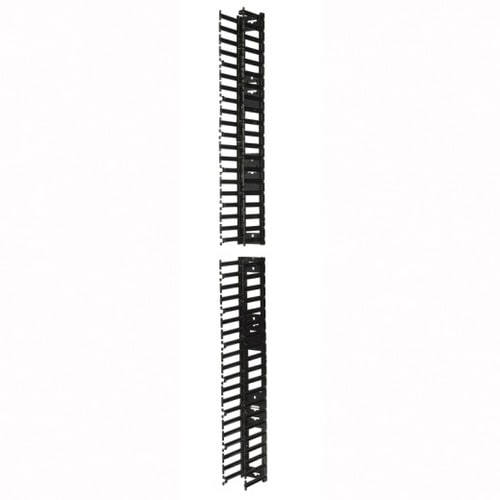APC by Schneider Electric AR7580 Cable Routing - Black - Rack Cable Guide - 1U Rack Height