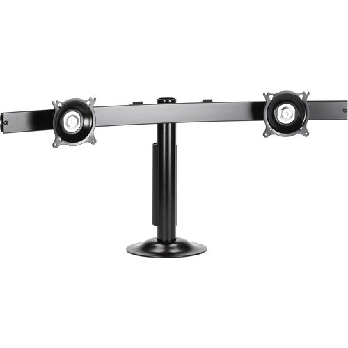 Chief Vertical Grommet Dual Monitor Mount - For Flat Panel Displays - Black - 70 lb - Black
